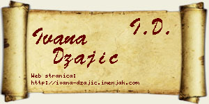 Ivana Džajić vizit kartica